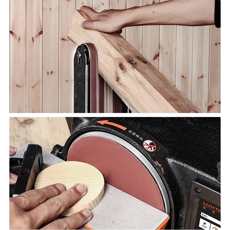 бесплатная доставка Шлифовальный станок с абразивной лентой 550 Вт/750 Вт