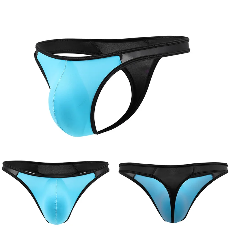 Новое сексуальное мужское нижнее белье u выпуклый тонкий ледяной шелк с низкой