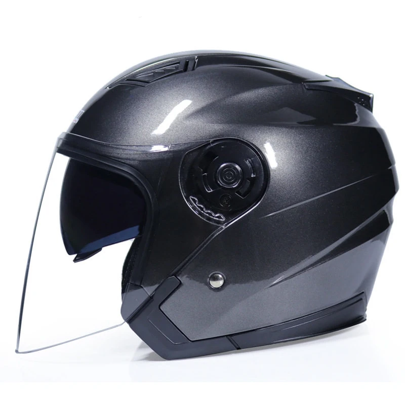 Мотоциклетный шлем для мужчин и женщин с двойными линзами козырьком езды на