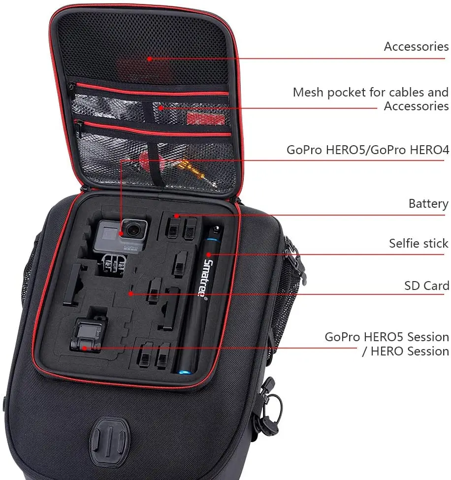 Рюкзак Smatree для дрона DJI Mavic Air 2/GoPro Hero 7/6/5/5 серия/Hero Section пульта дистанционного