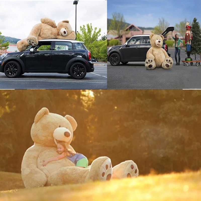 

260 см Огромный большой американский медведь, набивное животное, плюшевый медведь, чехол, мягкая игрушка, кукла, наволочка (без вещей), подарок...