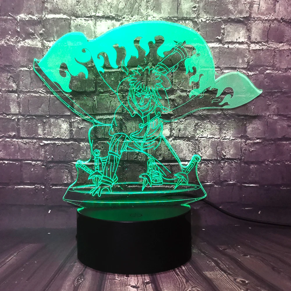 Японский комикс Наруто тема фигура Namikaze Minato мультфильм 3D Визуальный