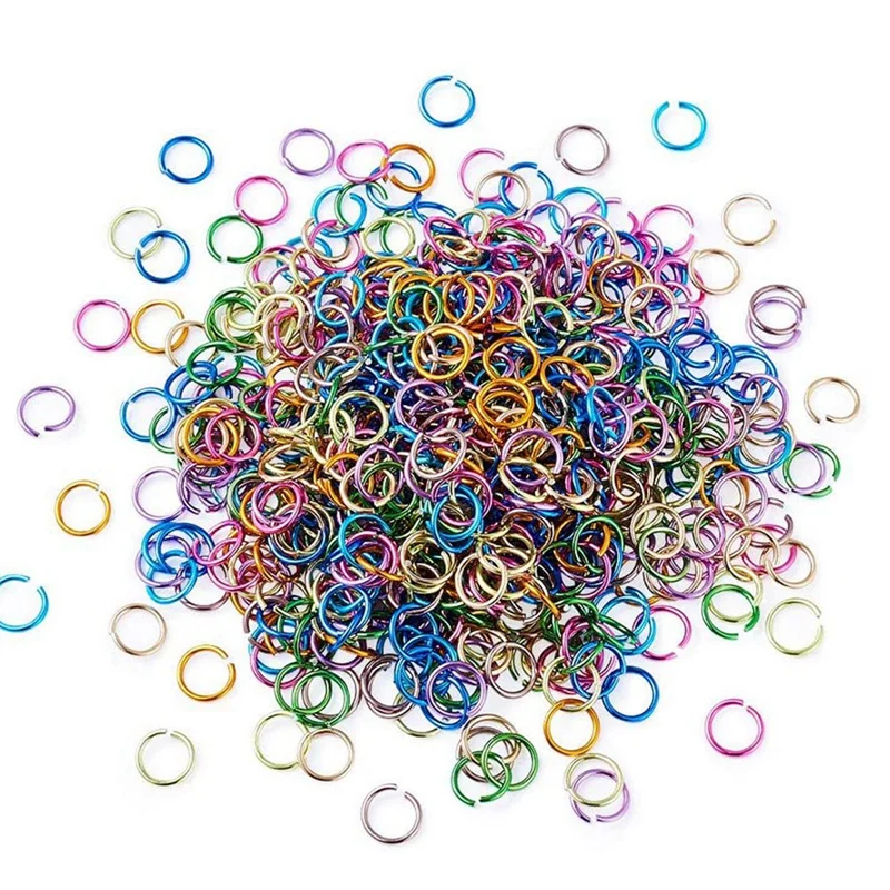 

1340Pcs / Box of Aluminum Wire Open Jump Ring 10 Colors Closed But Not Welded Ring, Used for Chain Jewelry