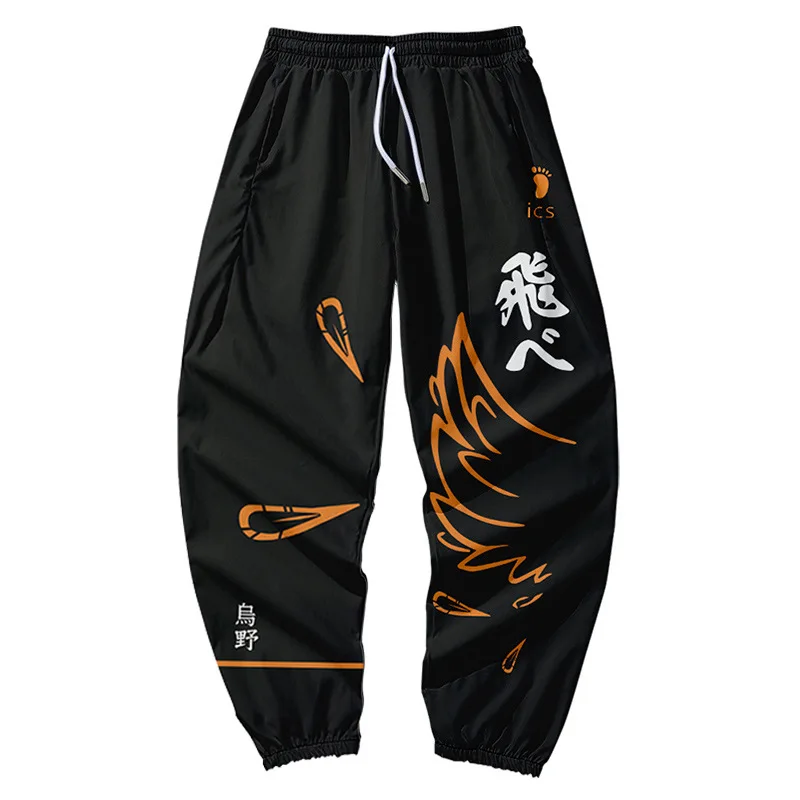 

Japan Anime Haikyuu Karasuno High School Fly High 3D Joggers Pants Men/Women Casual Sweatpants Tobio Kageyama Cosplay Costume