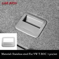 for volkswagen vw t roc t roc 2017 2018 2019 car trunk spare tyre handle cover trim interior stainless steel accessories styling