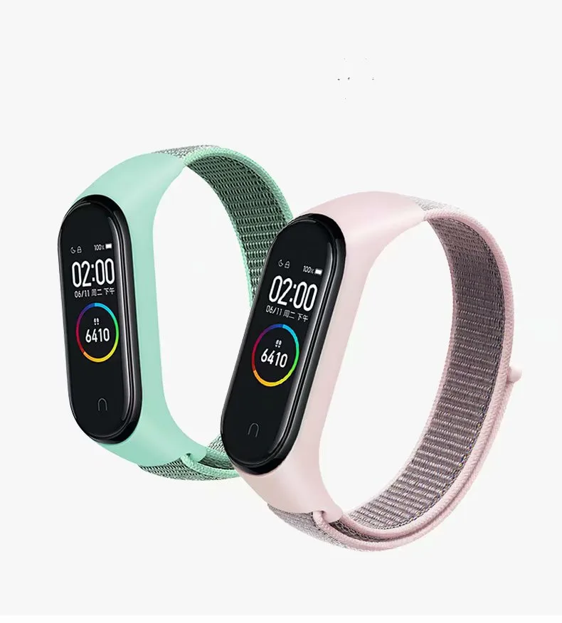Нейлоновая Спортивная петля с рамкой для Xiaomi Mi Band 4 3 дышащий ремешок часов Miband