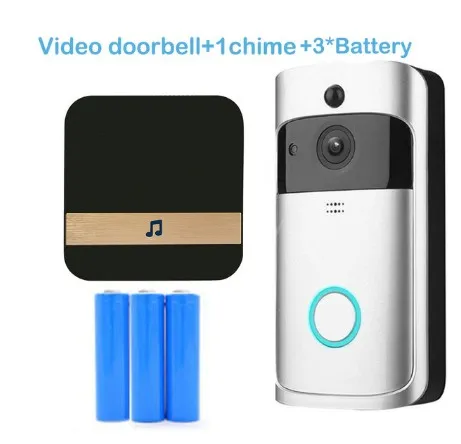 Умный дверной звонок IP видео 2 сторонний домофон WIFI камера ИК сигнализация