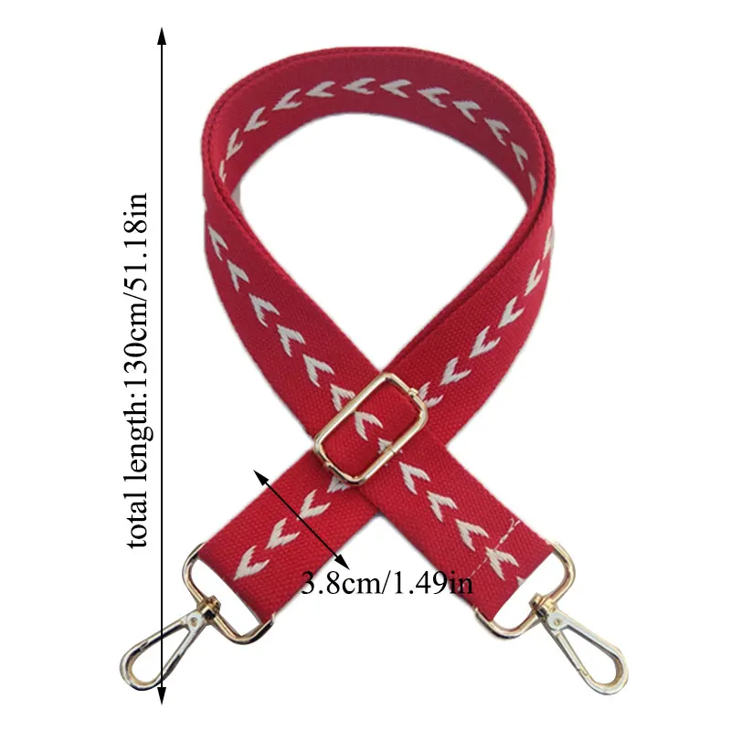 

Shoulder Bag Strap Belt Women Adjustable DIY Crossbody Hanger Handbag Strap Ornament Accessories Belt Bag Rainbow Decorative New