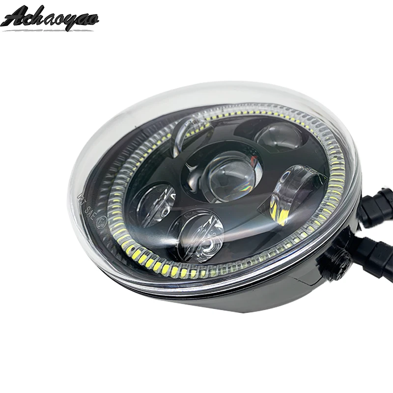 Headlight Motorcycle accessories LED moto motocross Halo Ring DRL For V Rod VROD VRSCA VRSC V-Rod Muscle CVO Headlamp | Автомобили и