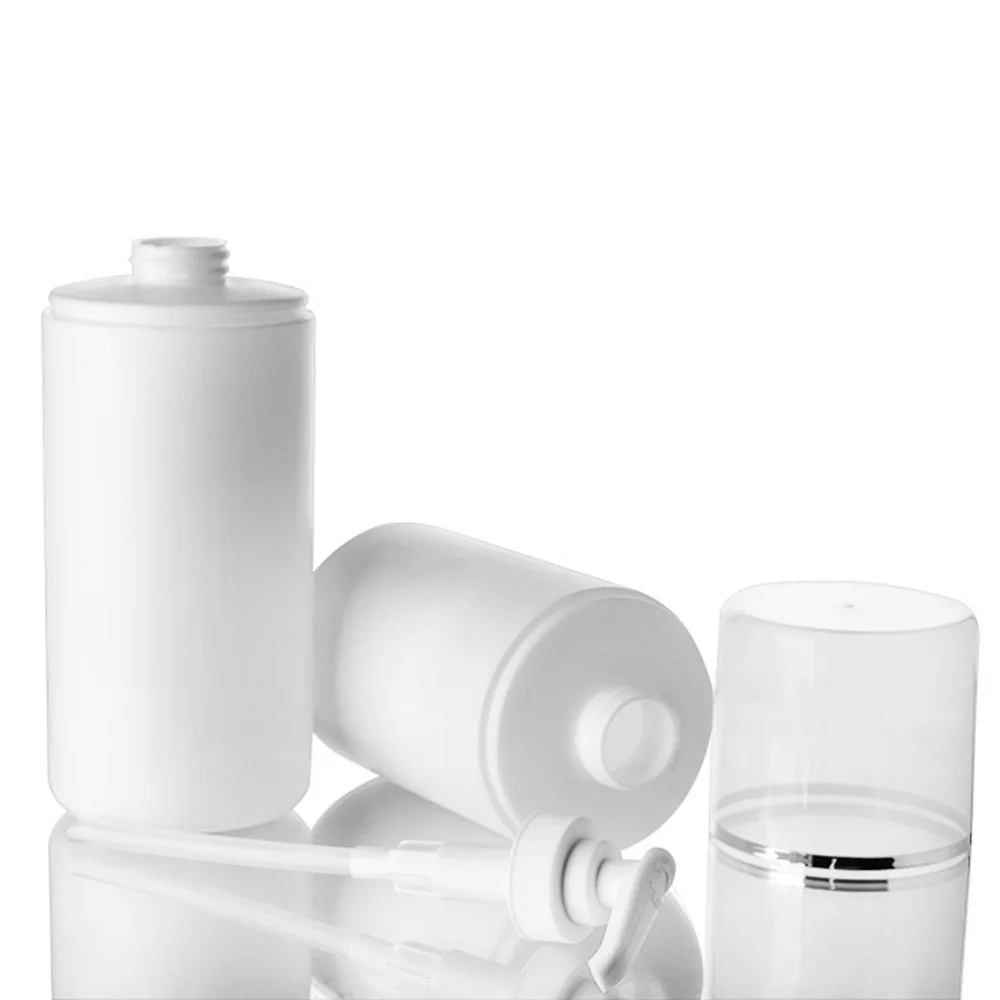

3pcs Empty Pump Bottles Comestics Dispenser Bottles Pressing Emulsion Bottles Pastic Shampoo Bottle Lotion Bottle (White 250ML)