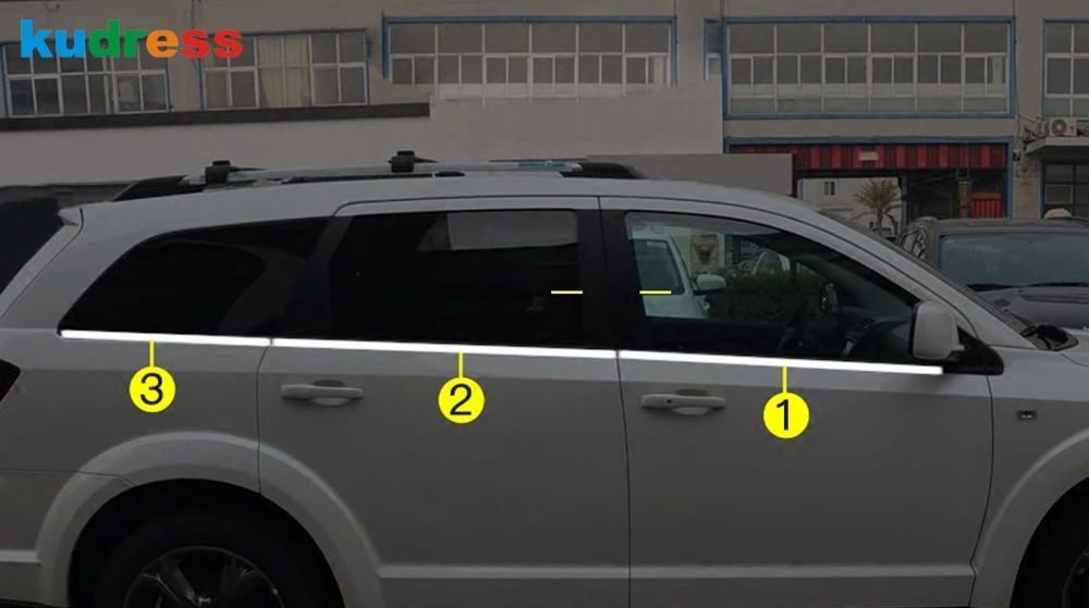 Нижняя оконная накладка из нержавеющей стали для Dodge Journey 2009 2010 2011 2012 2013 2014
