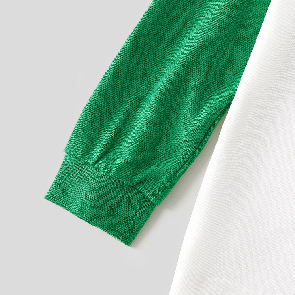 Пижамный комплект с длинным рукавом и принтом Северный олень|Сочетающаяся