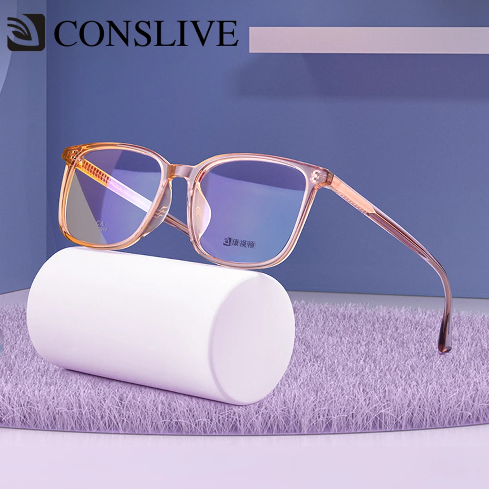 

Transparent Square Optical Glasses Frame for Men Women Progressive Myopia Eyeglasses Frame for Prescription 25343