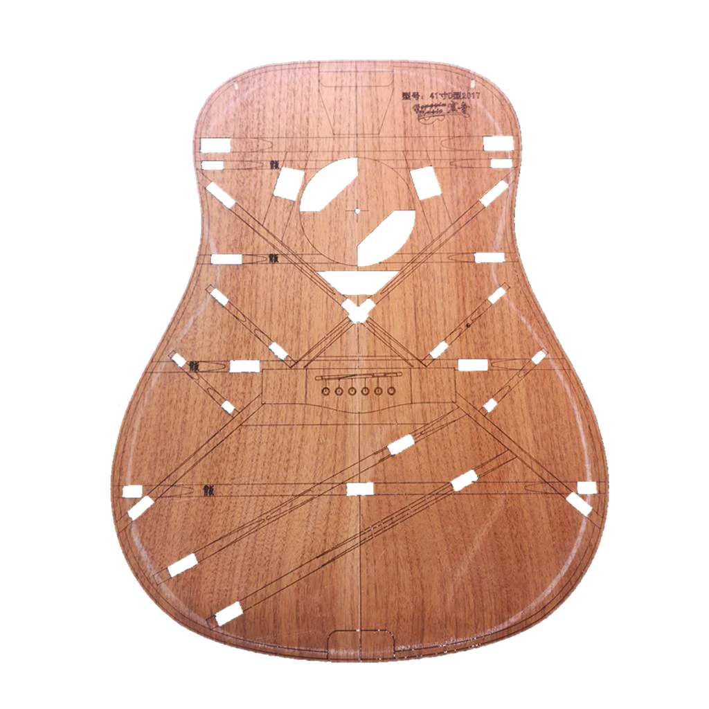 

41" Unfinished Wood D Barrel Guitar Body Template Luthier DIY Accessories