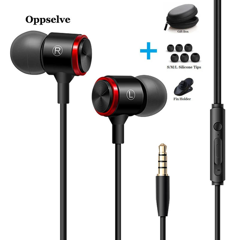 

Bass Sound Earphone In-Ear Sports Earphones with mic for xiaomi iPhone Samsung Huawei Phones Headset fone de ouvido auriculares