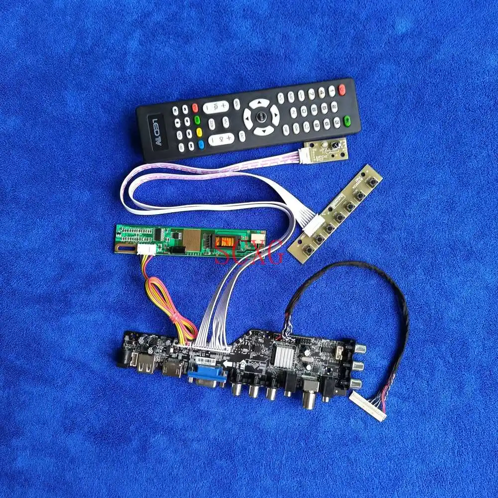 

USB VGA HDMI-Совместимость DIY KIT 30-контактный LVDS ЖК-дисплей дисплей управляющая плата для LTD154EX0C/LTD154EX0S 1280*800 цифровой сигнал DVB 1-CCFL