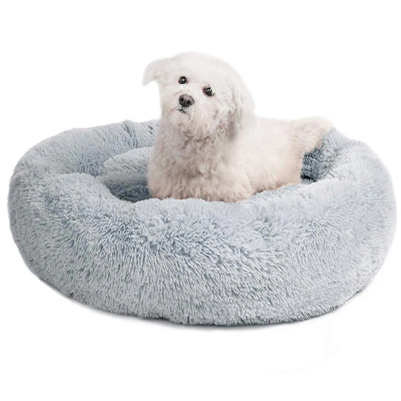 

Round Dog Bed Long Plush Pet Beds For Little Medium Large Pets Puppys Mat Kennel Couch For Dogs Cats Basket Ship In 24 Hours