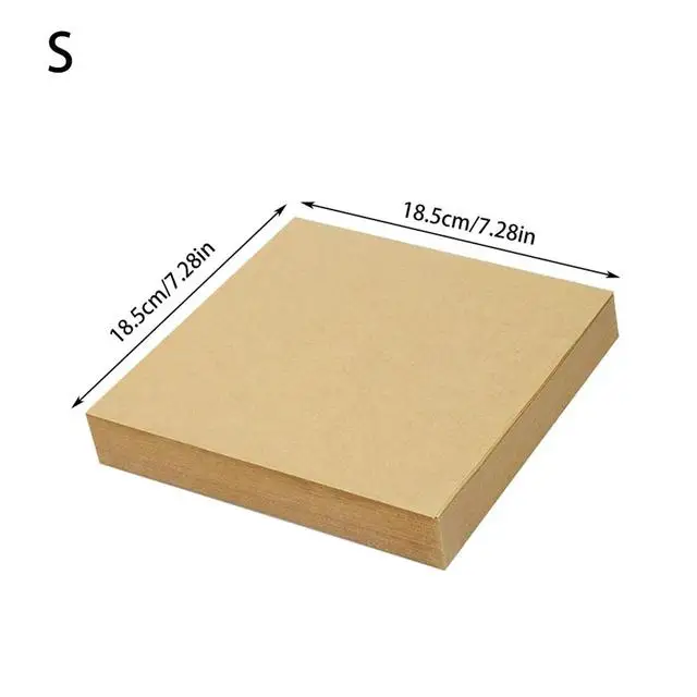 

200Pcs Brown Kraft Wrapping Paper Food Wrapping Durable Waterproof Oil Resistant Laminating Tray Paper Baking Tools