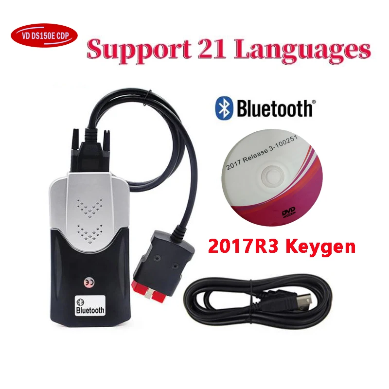 2020 для Dephis Vd ds150e Cdp Obd Obd2 автомобильный диагностический Bluetooth 2017R3 Keygen тестер Авто