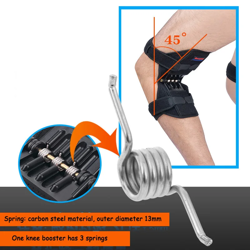 Joint Support Knee boosterJoint Pads Breathable Non-slip Lift Powerful Rebound Spring Force Booster | Дом и сад