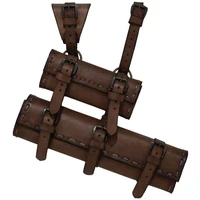 medieval double sword sheath scabbard leather waist belt hanger vintage dagger frog holder for men larp knight costume accessory