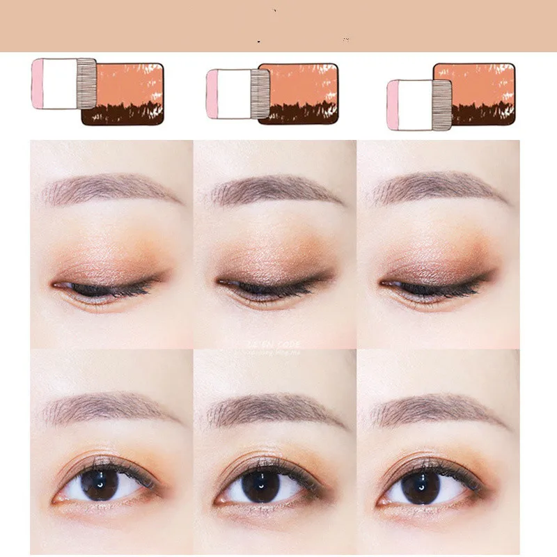 Двухцветные ленивые тени для век палитра макияжа блестящая теней водостойкие