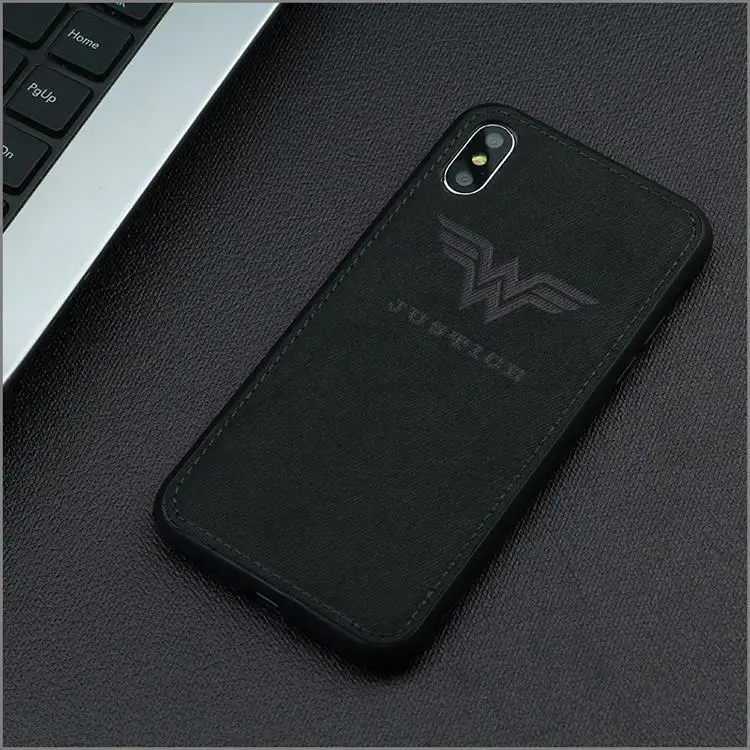 Марвел Мстители ткань чехол для телефона для Iphone 7 8 6 6s Plus X Xs Max Xr паук ткань мягкий чехол DC Вселенная холст силиконовый чехол