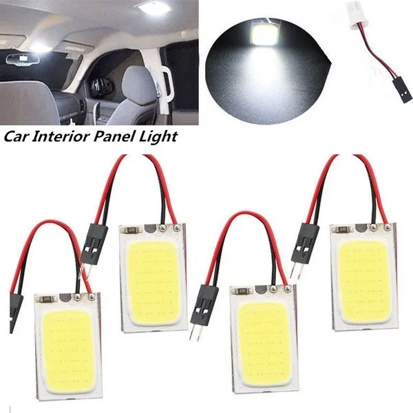4/8PCS Car Interior Accessories 18/24/36/48 SMD T10 4W 12V COB Panel LED Lights Bulb Dome Light Lamp | Автомобили и мотоциклы