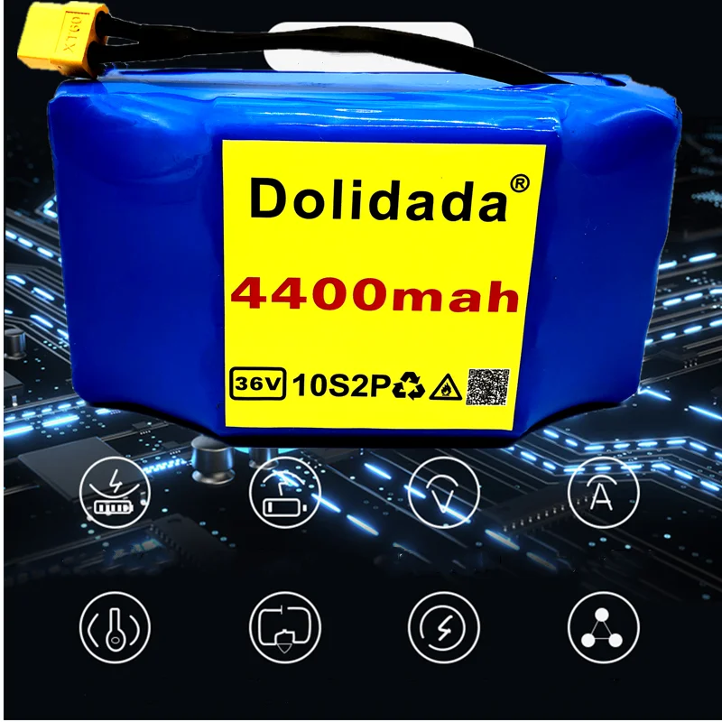 100% Новый оригинальный литиевый аккумулятор 36 в 4.4 Ач 10s2p В 4400 мАч литий-ионный 42