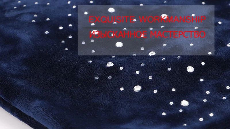 Новые женские стильные яркие Стразы Beanie Осень Зима Женская бархатная ткань Повседневная шапка женская мягкая шапка, вязаная шапка-носок Лыжная шапка