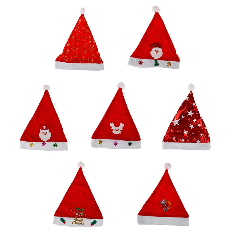 Новинка 1 шт. рождественские игрушки украшение шляпы Санта дети мальчики девочки
