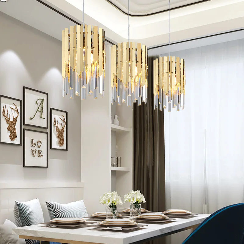 Современная хрустальная люстра светильник Топ K9 столовая кухня люстры спальня