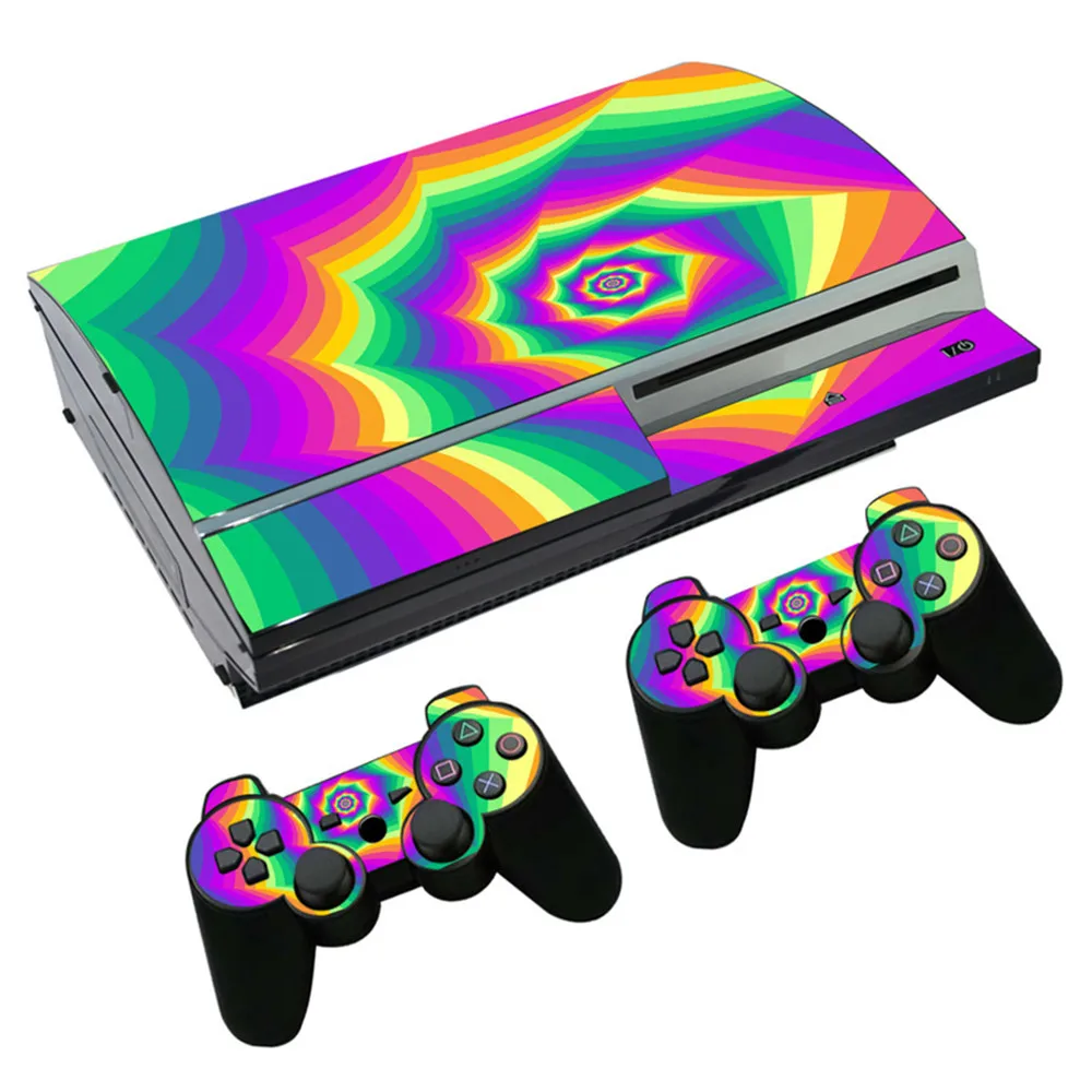 Наклейки для PS3 жирная консоль и двух контроллеров с низкой ценой отличным