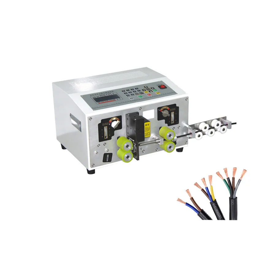 

Automatic Multi-core Cable Cutting and Stripping Machine for Round Sheath Cable Peeling