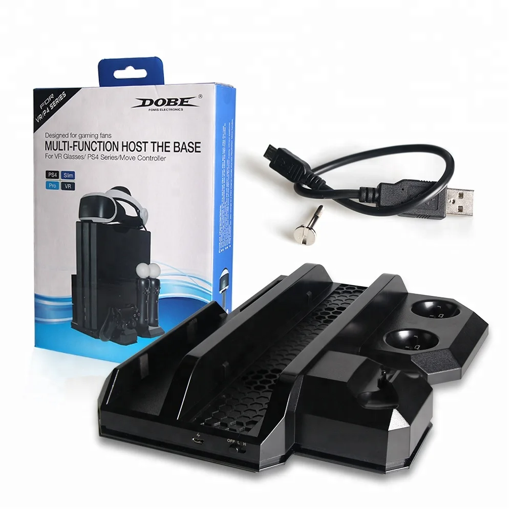 Multifunctional Vertical Console Cooling Stand for PS4 Pro/PS4 Slim/PS4 Controller Charger Station VR Showcase Holder | Электроника