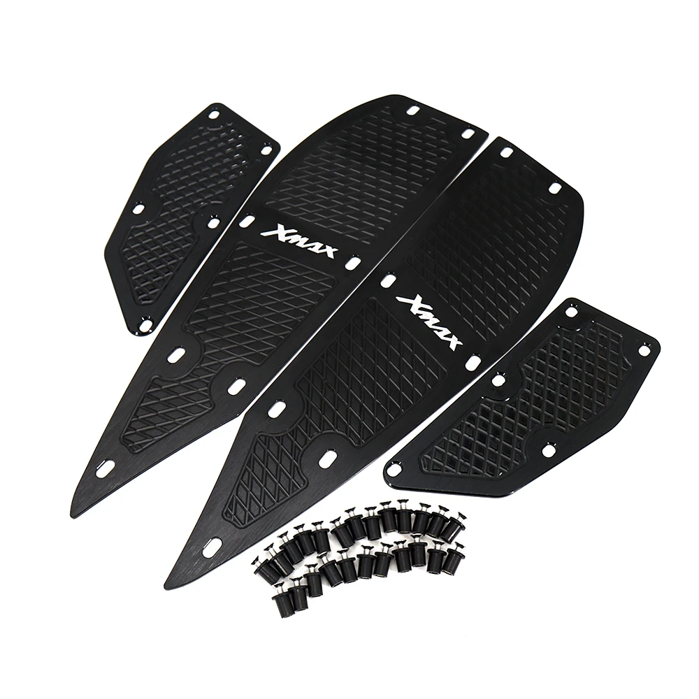 

Motorcycle Accessories CNC Foot Rests Step Footrest Footpads Pedals Plate Cover Fit For Yamaha XMAX 300 X-MAX 250 300 2017-2020