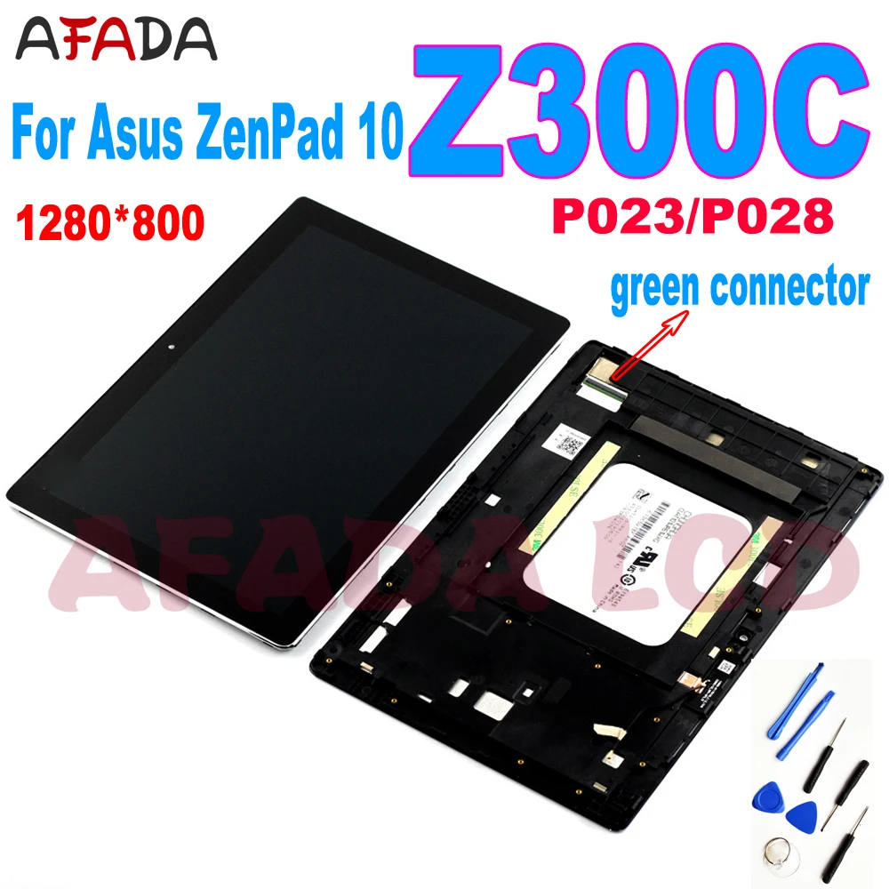 ЖК дисплей для Asus ZenPad 10 Z300 Z300C Z300CL P023 зеленый разъем Z300CNL P01T Z300M P00C сенсорный экран