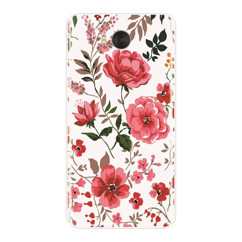 Силиконовый чехол для Huawei Y5 Y6 Y7 Prime 2018 Y9 2019 мягкая цветная задняя крышка с цветами