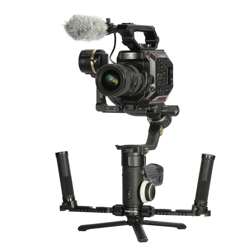 Двойная Рукоятка SmallRig для Zhiyun CRANE 3S карданный Ручной Стабилизатор с НАТО