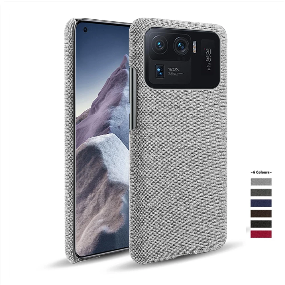 Для Xiaomi mi 10 11 pro ultra lite ткань + PC ультратонкие противоскользящие тонкий силиконовый