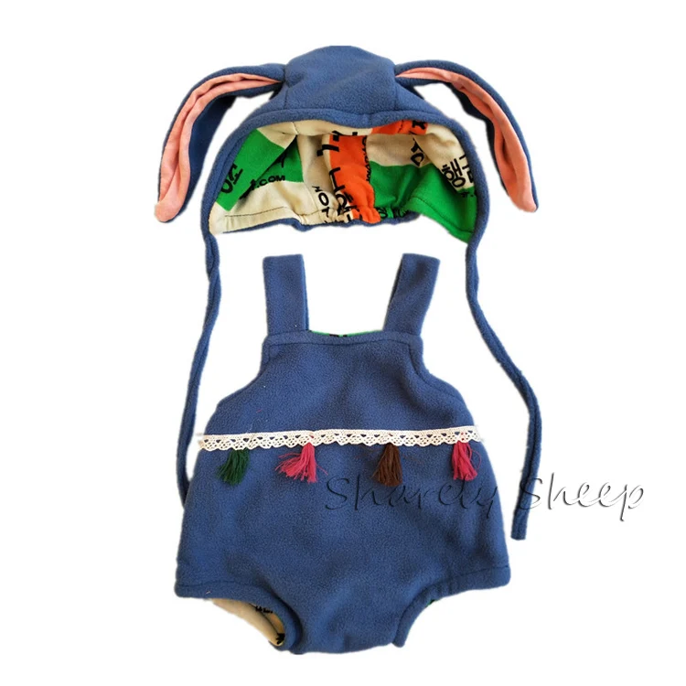 Baby Boy Girl Photo Shoot Hat+Pant Sets Clothes Infant Photography Cartoon Costume Birthday Party Wear Kids Photo Props