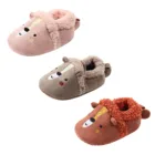 Детская обувь для малышей, детские зимние тапочки для малышей, для мальчиков и девочек, зимняя Милая Толстая теплая мягкая подошва, резиновая обувь для детей