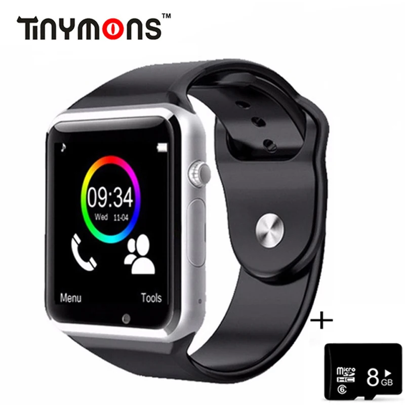 A1 наручные часы Bluetooth Смарт часы телефон фитнес Шагомер SIM Камера Smartwatch для apple Android Facebook Whatsapp дети ребенок