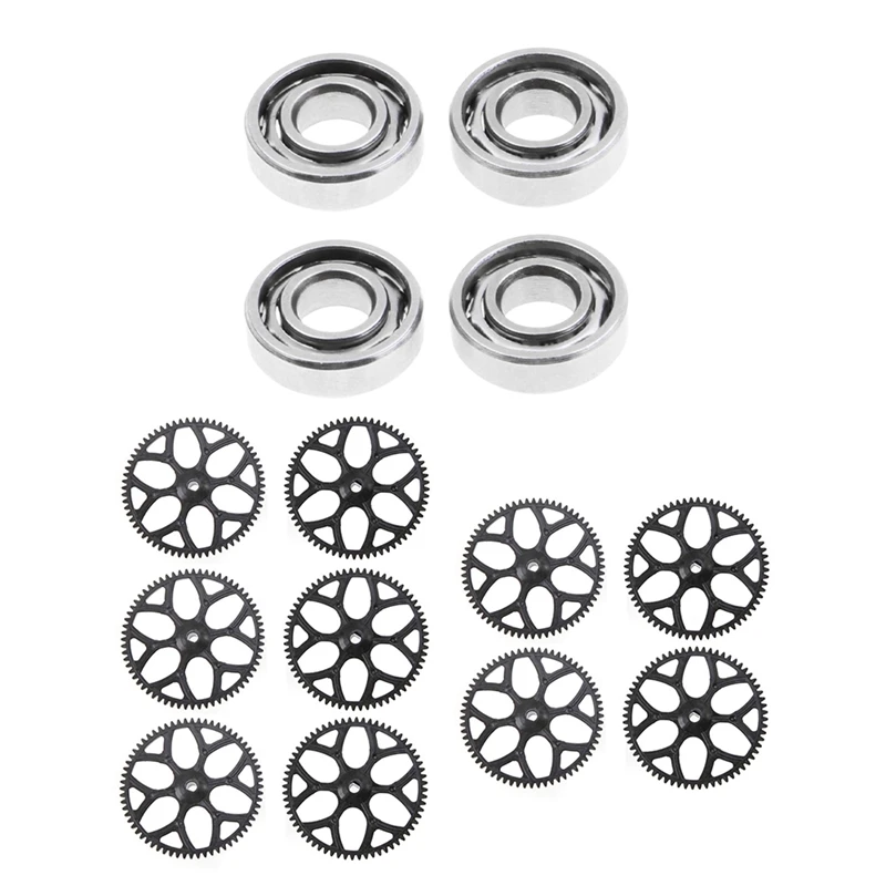 

4 шт. подшипник с основной шестерней 10 шт. для Wltoys V911S V977 V988 V930 V966 XK K110 запасные части для радиоуправляемого вертолета самолета дрона