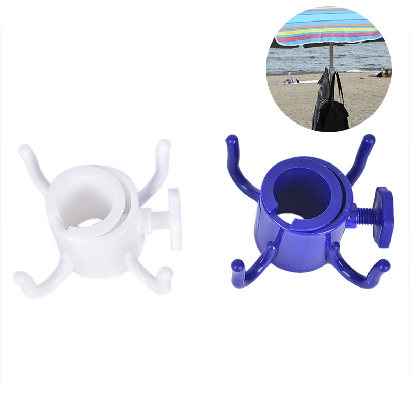 

Горячая Распродажа открытый пляж зонтик крюк для ногтей в четырех ногах, крючки, станок и сад зонтик Пластик четыре зубья вешалка