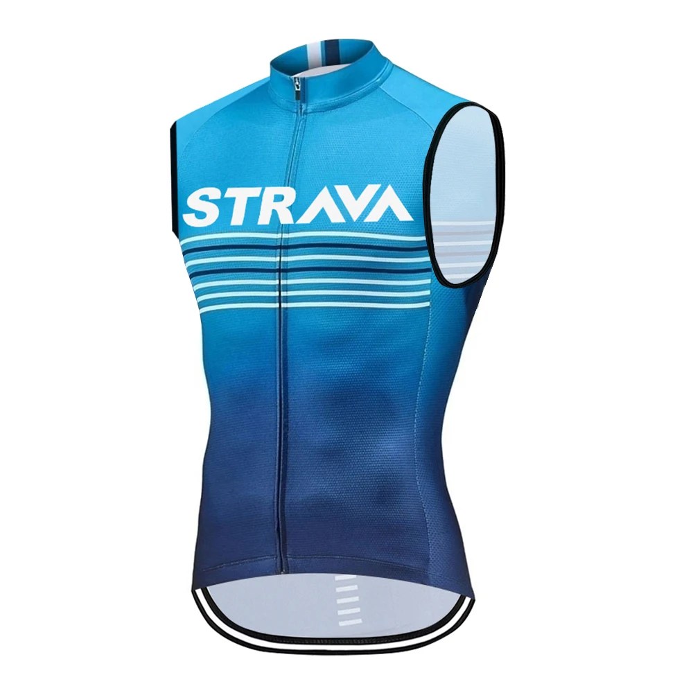 

Джерси Strava Мужская для велоспорта, дышащая майка без рукавов, Джерси, одежда для езды на велосипеде, на лето