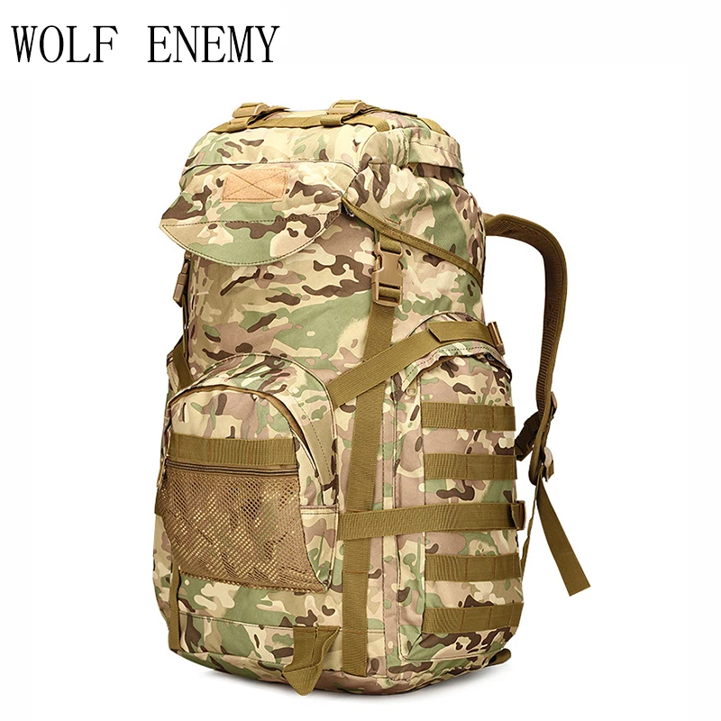 Туристический Тактический Рюкзак Molle 60 л военные большие водонепроницаемые