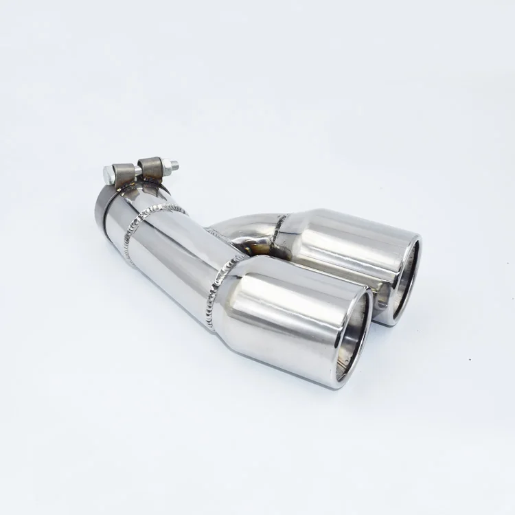 1 шт. черная Автомобильная задняя выхлопная труба из нержавеющей стали глушитель