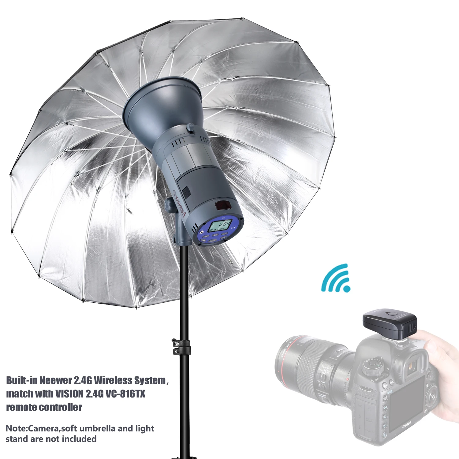 

Neewer Battery Powered Outdoor Studio Flash Strobe with 2.4G System, German Engineered Vision 4 for Location Shooting