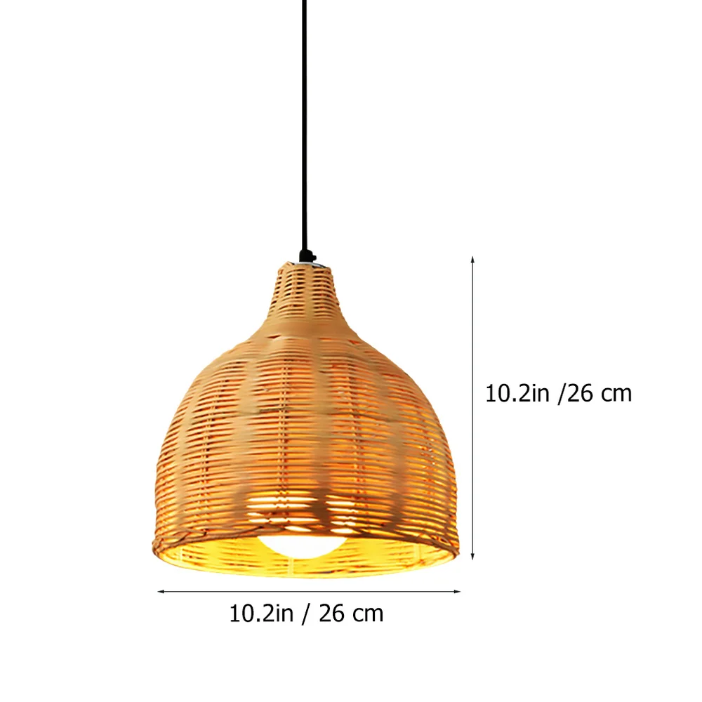 

1PC Chinese Style Chandelier Rattan Weaving Creative Ceiling Lamp Decoration